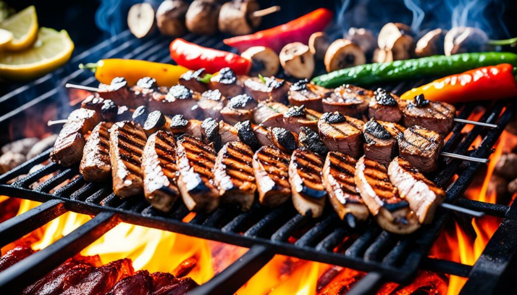 Spießbraten auf dem Grill