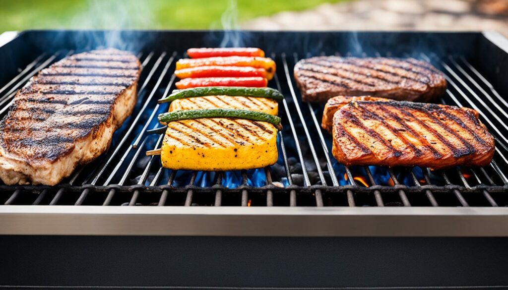 Temperaturbereiche verschiedener Grillarten