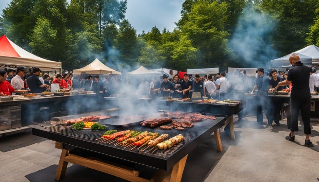 Teppanyaki Grill bei einem Event